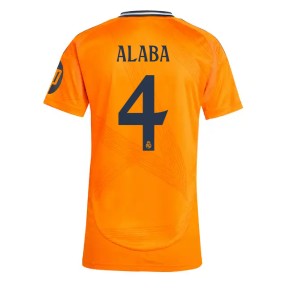 Billiga Real Madrid David Alaba #4 Bortatröja Dam 2024-25 Kortärmad